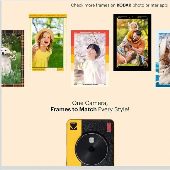 2 KODAK Mini Shot 3 Retro 4PASS 2-in-1 Instant Digital Camera and Photo Printer - Picture 6 of 11